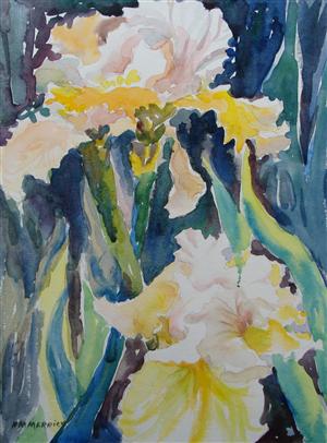 Irises in the Garden